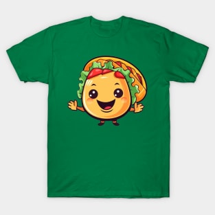 kawaii Taco  T-Shirt cute potatofood funny T-Shirt